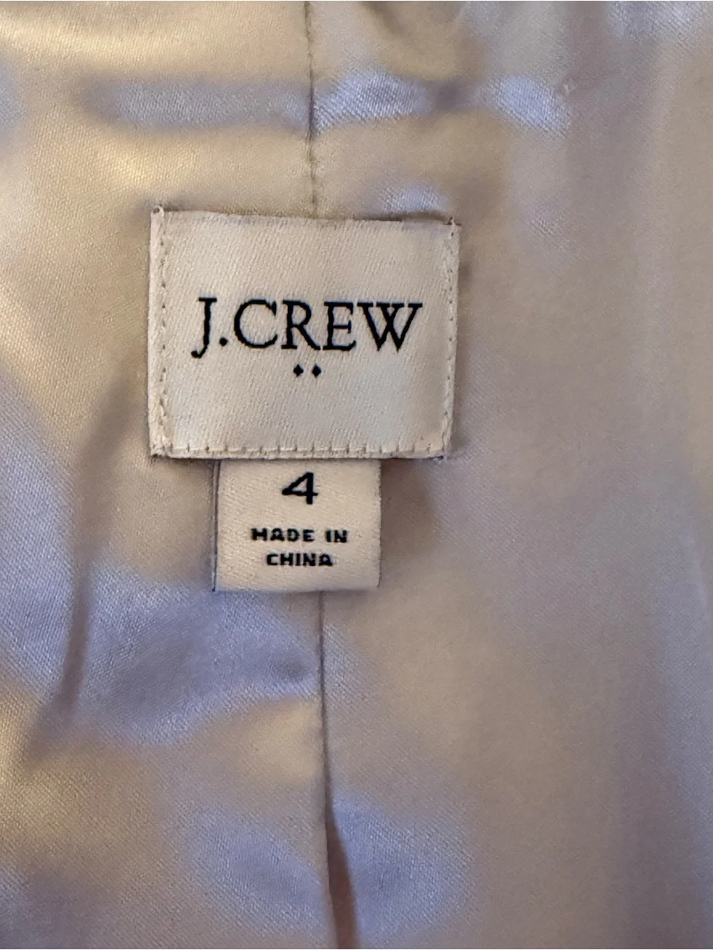 J. Crew Light Gray Wool-Blend Pea Coat with Gold Buttons - Picture 4 of 4